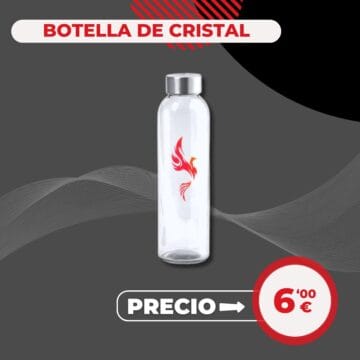 Botella de cristal